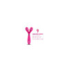 Vibromasseur Wand  rose en forme de Y avec 3 moteurs 